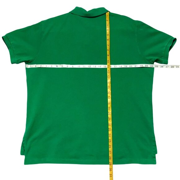 Polo By Ralph Lauren Mens Custom Fit Green Mesh Polo Shirt XL - Picture 4 of 7